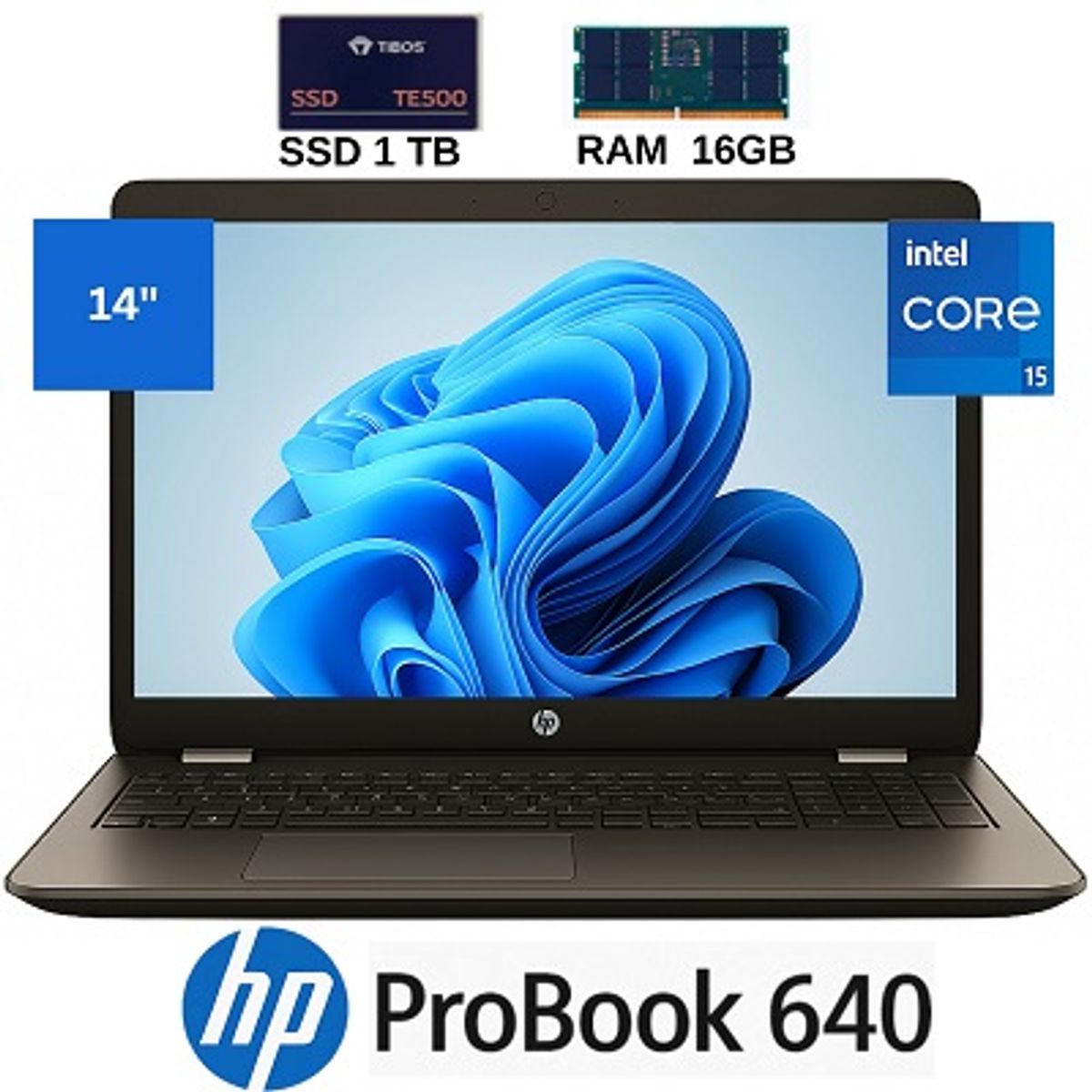 HP - HP ProBook 640 Intel Core I5, con 16GB RAM, SSD  1TB