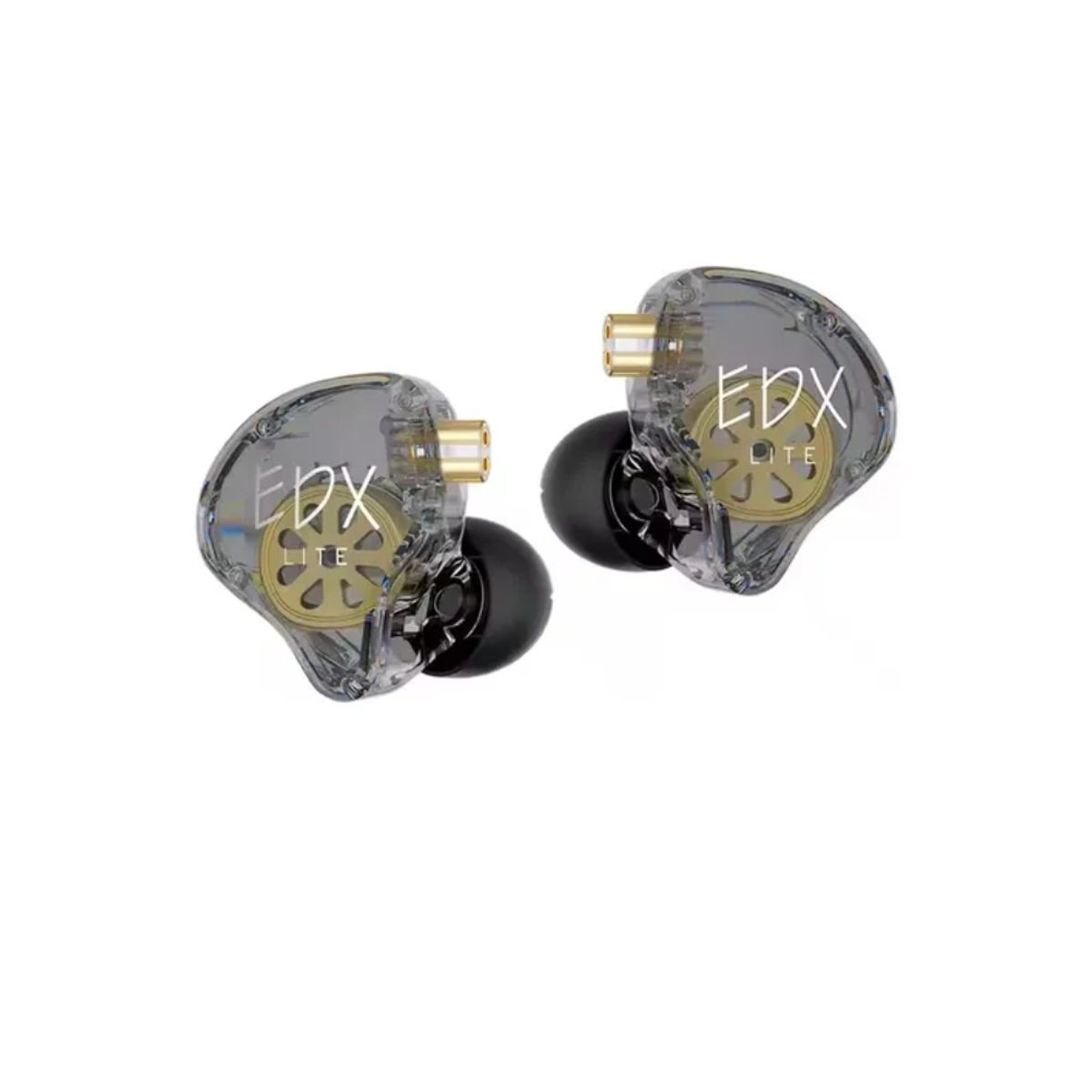 KZ - Audifonos Kz Edx Lite Con Transparente Gris Sin Microfono