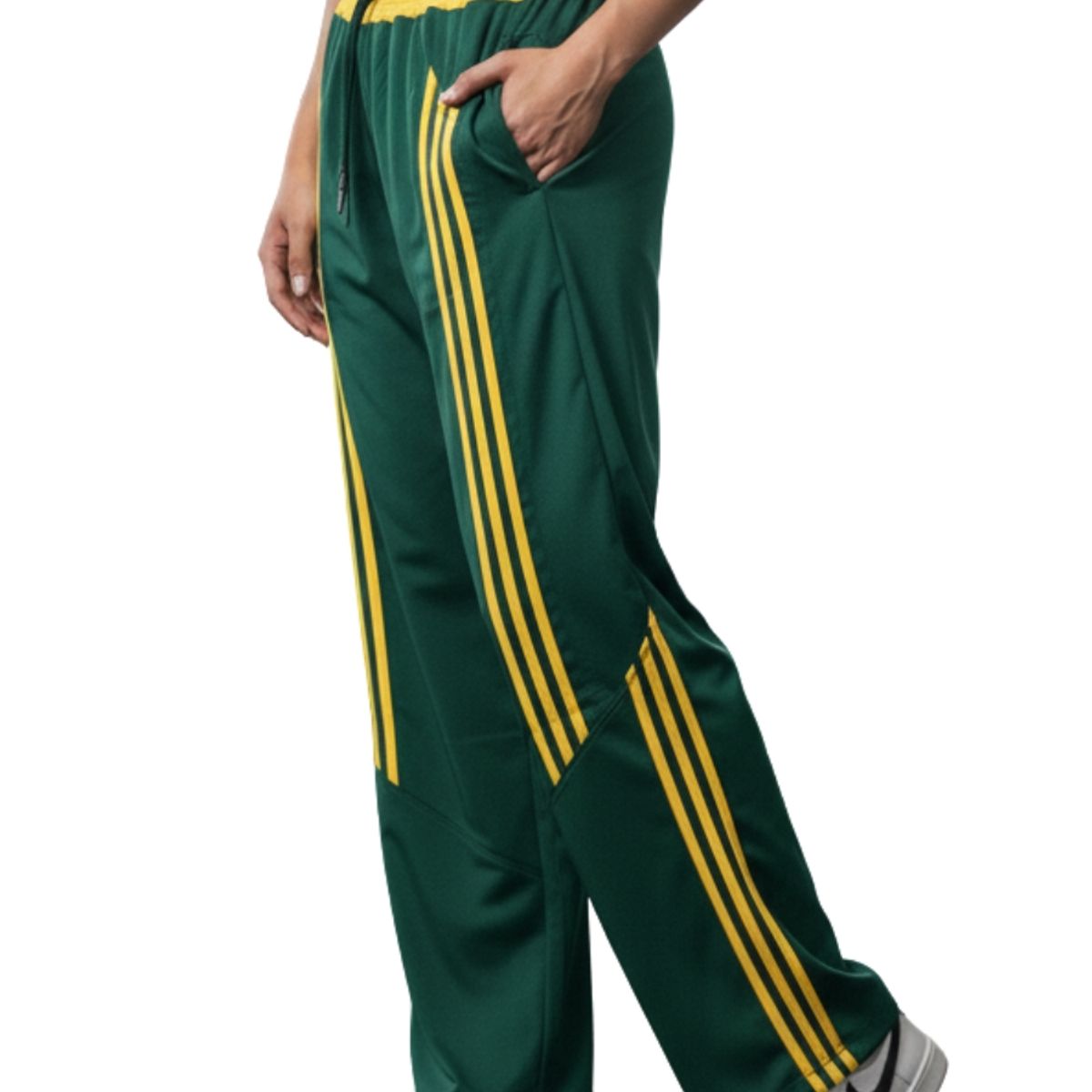 ENKI - Pantalon Urban Track Mujer Verde Sport Oversized Streetwear Tela Nova ENKI Modastyle