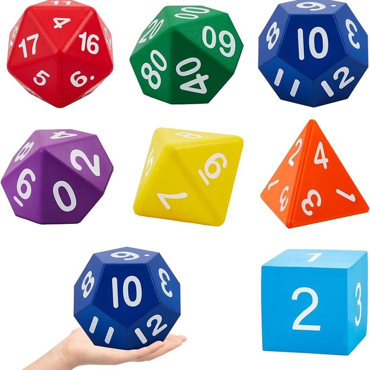 GENERICO - Set 5 Dados poliédricos rol decaheros