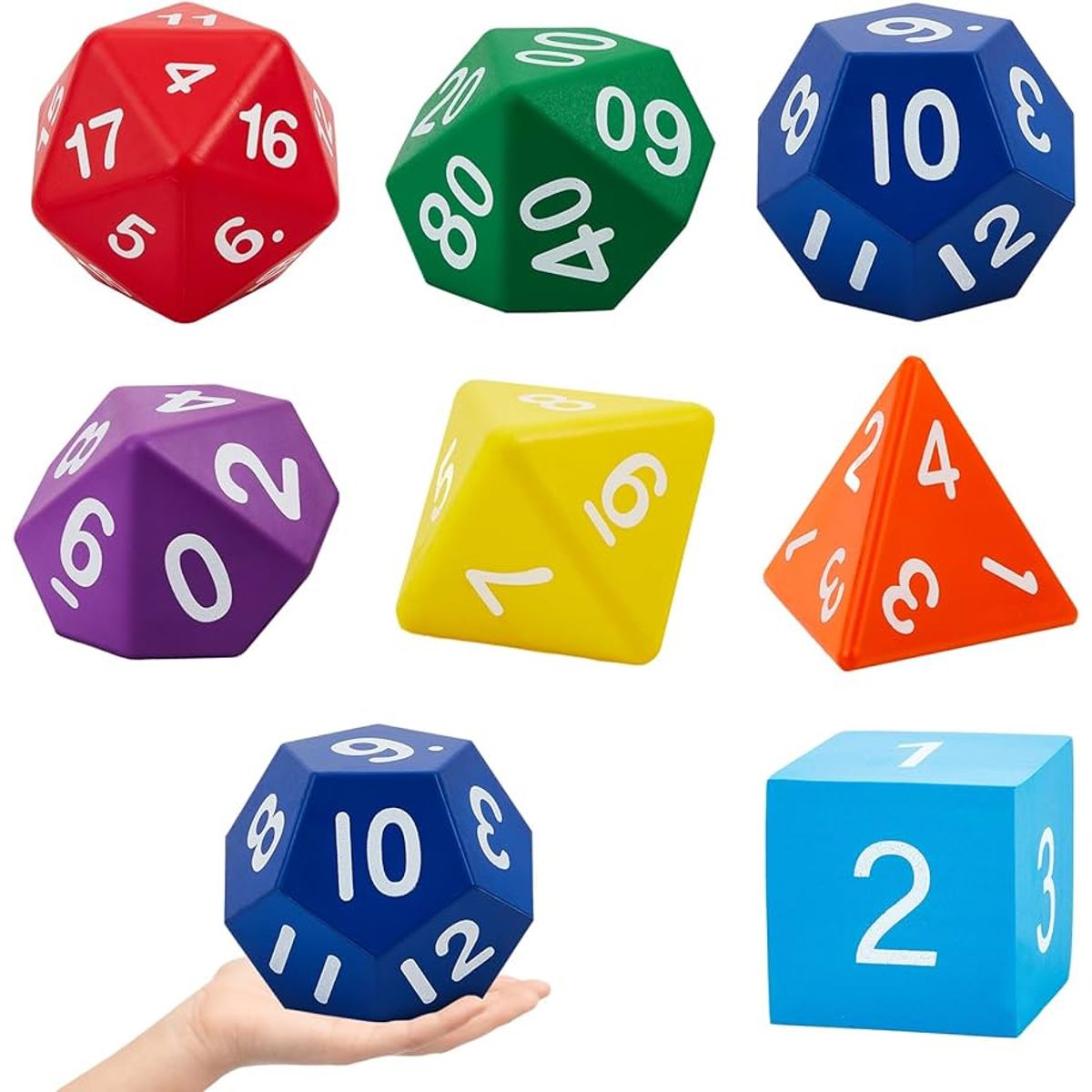 GENERICO - Set 5 Dados poliédricos rol decaheros