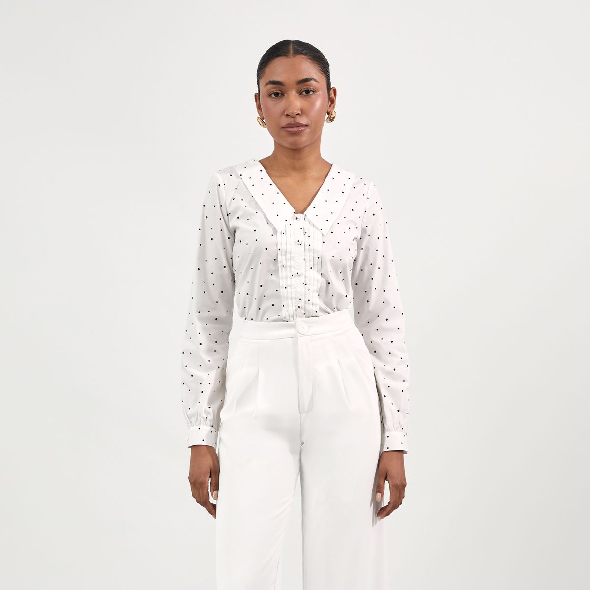 CAMILA VIALI - Blusa Camila Viali Flora manga larga