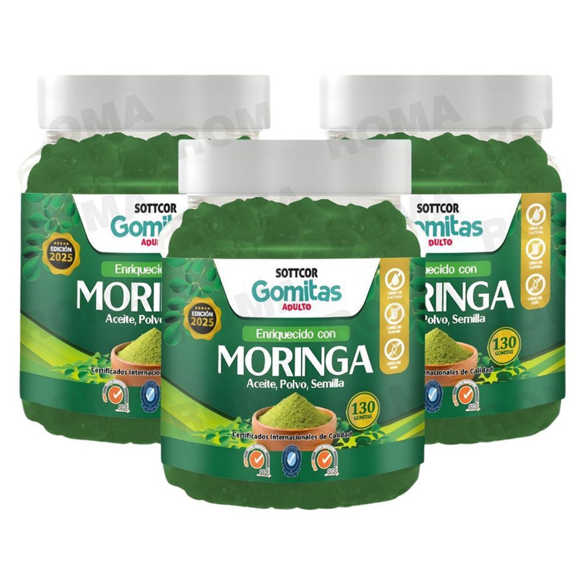 GENERICO - PACK 3 GOMITAS DE MORINGA SOTTCORLABS