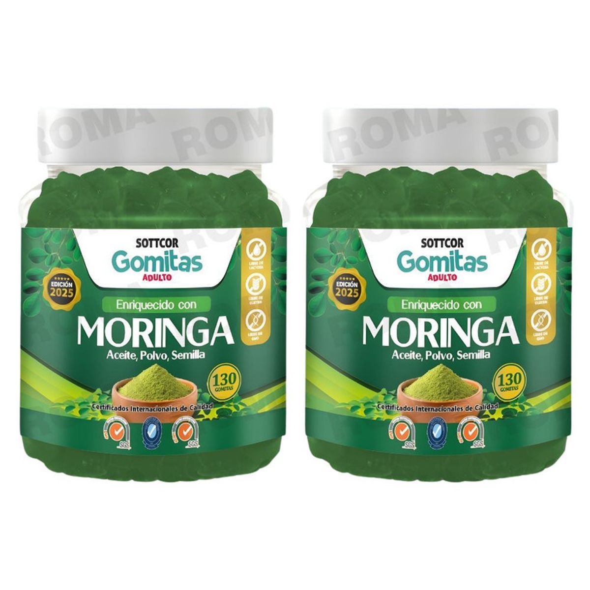 GENERICO - PACK 2 GOMITAS DE MORINGA SOTTCORLABS