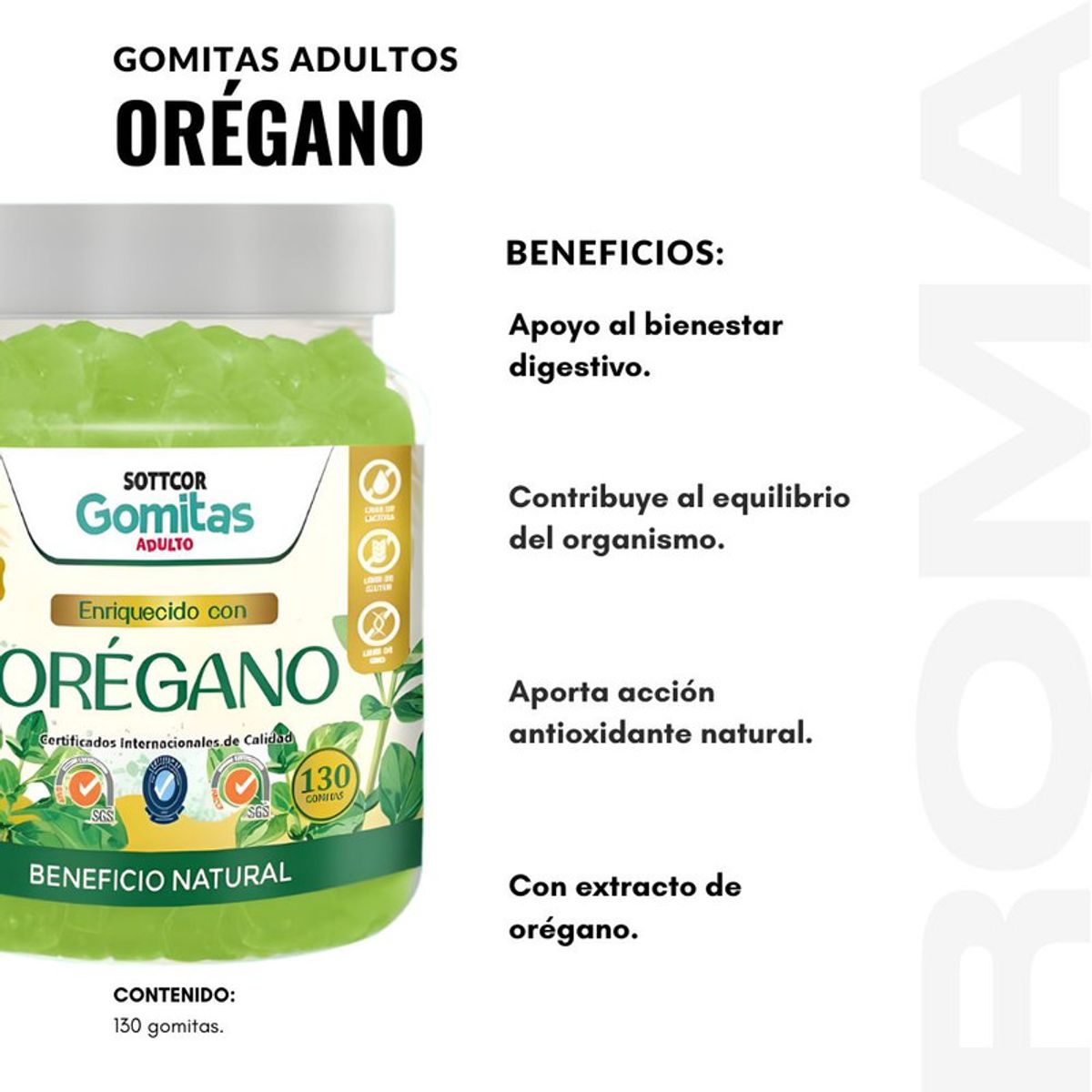 GENERICO - PACK 3 GOMITAS ORÉGANO SOTTCORLABS