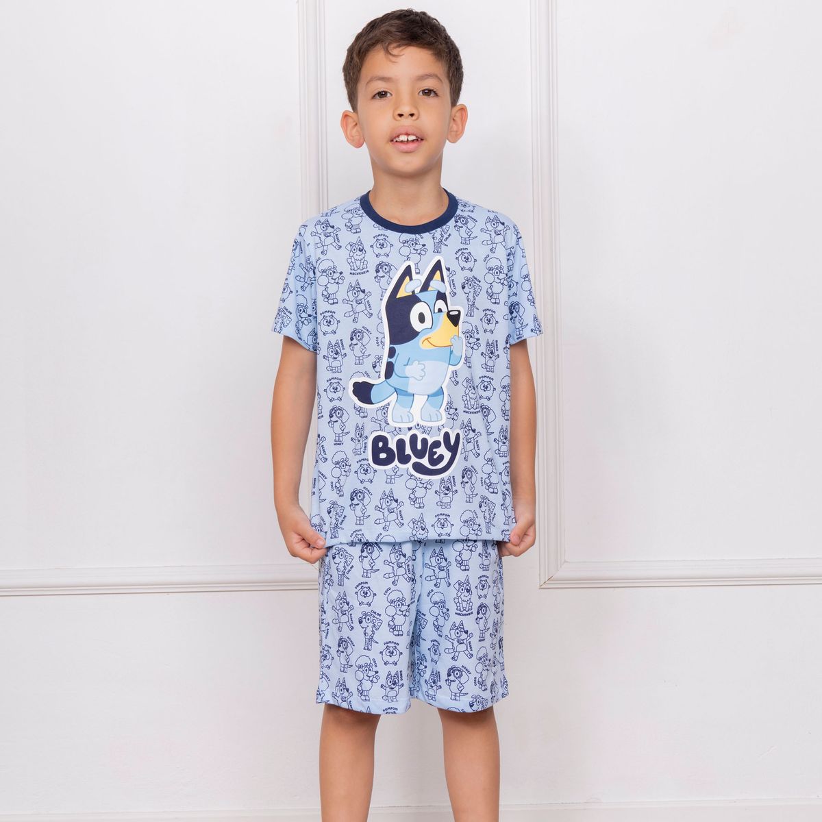 BLUEY - PIJAMA BLUEY NIÑO - JERSEY 100% ALGODON