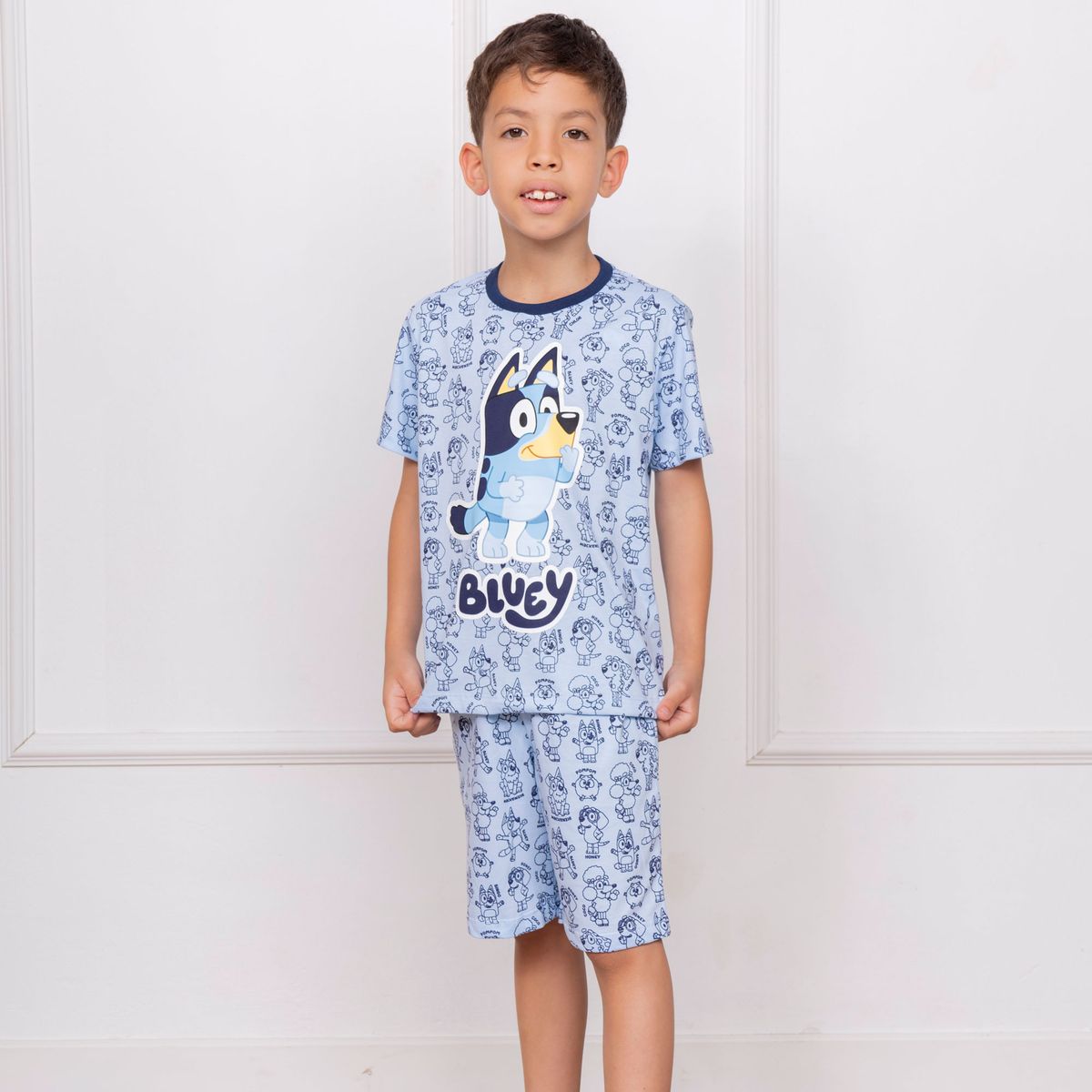 BLUEY - PIJAMA BLUEY NIÑO - JERSEY 100% ALGODON