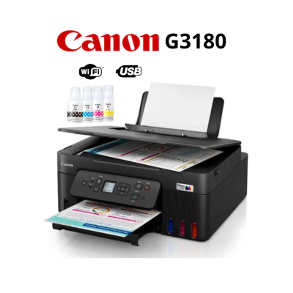 CANON - Impresora Canon Multifuncional PIXMA G3180 Negro