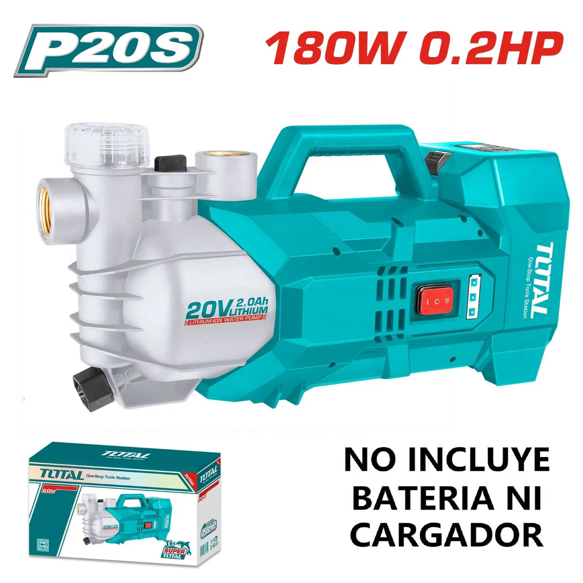 TOTAL TOOLS - Bomba De Agua Inalámbrica De 20V TOTAL - TGWPLI201801