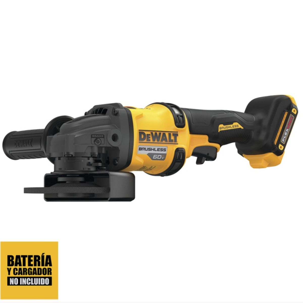 DEWALT - Amoladora Angular 4 1/2" 60V XR Baterool Dewalt DCG418B-B2