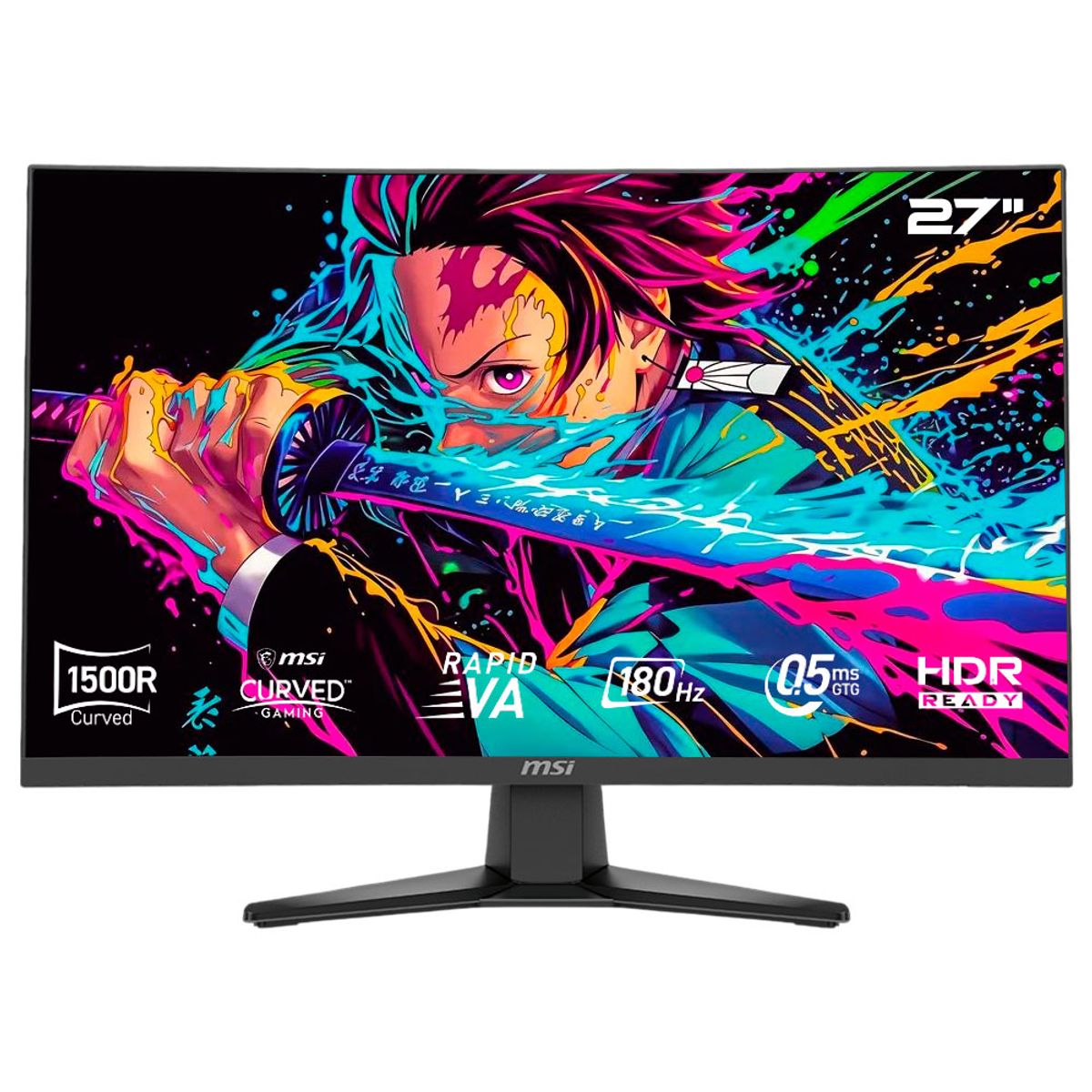 MSI - Monitor MSI MAG 275CQF E18 de 27 QHD 180Hz y 05ms - Ideal para Gamers