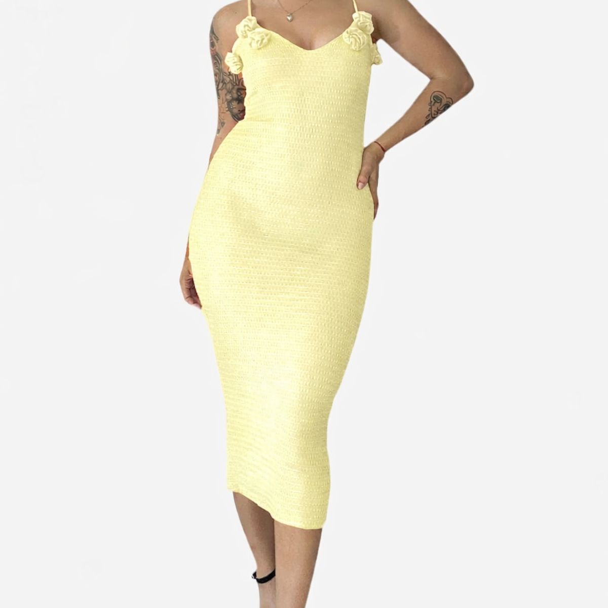 GENERICO - VESTIDO LARGO BUTTER YELLOW PARA MUJER