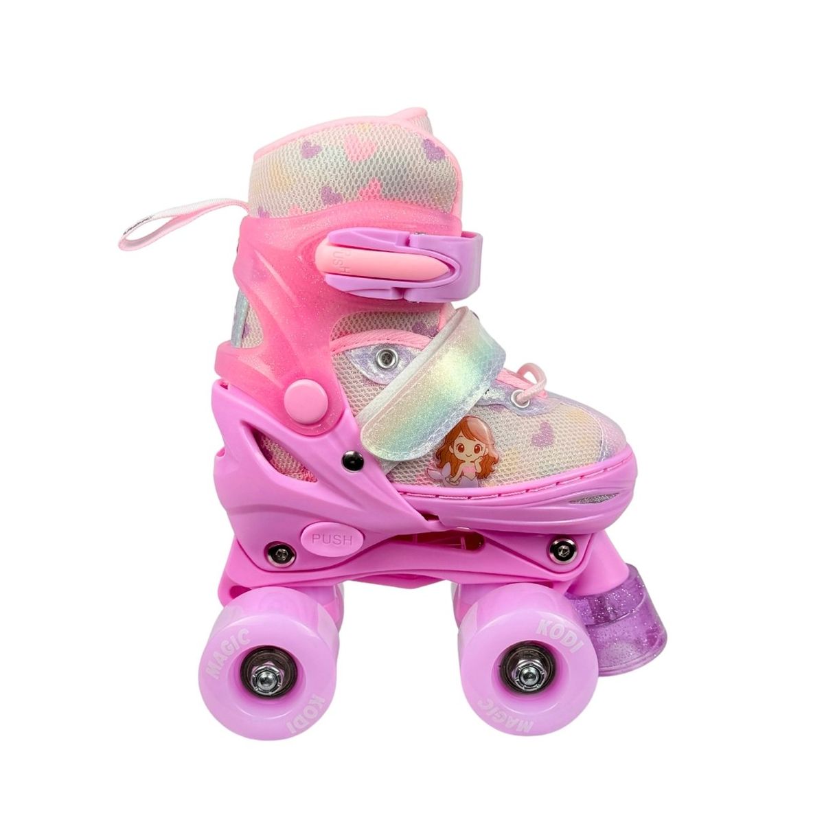 GENERICO - Patines para Niñas 4 Ruedas Kodi Magic Sirena S (28-31)