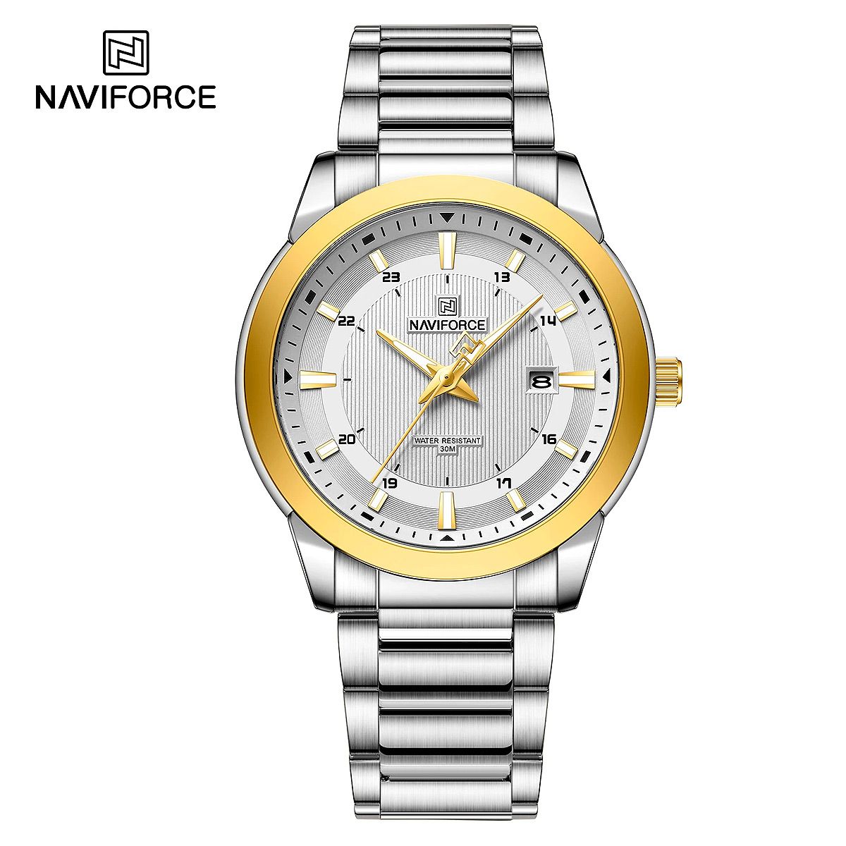 NAVIFORCE - Reloj Pulsera Naviforce Nf8029 Masculino Acero Inoxidable