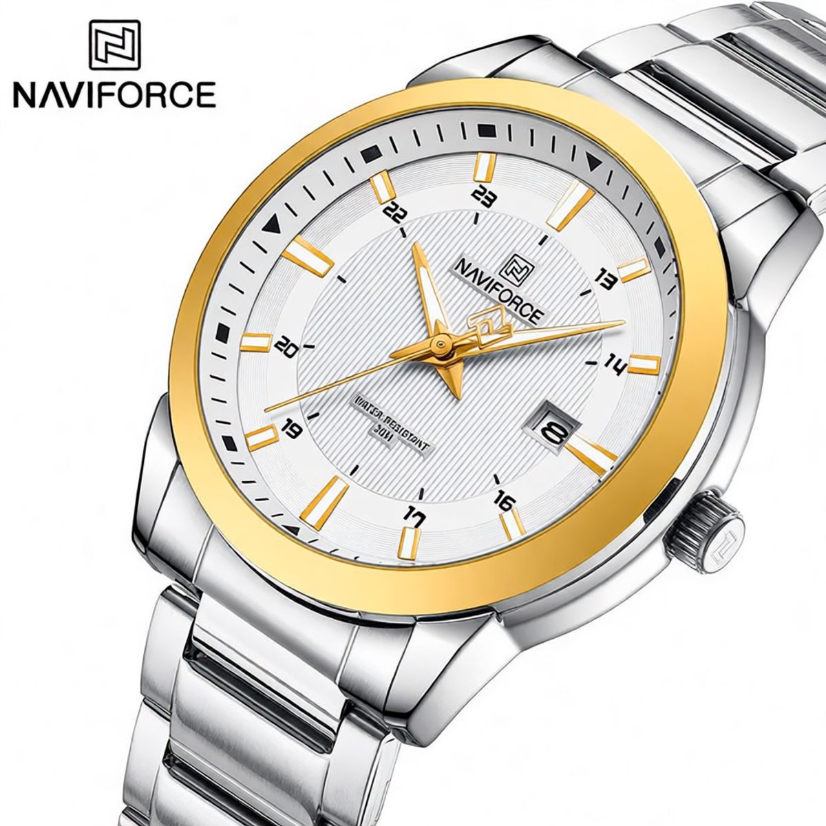 NAVIFORCE - Reloj Pulsera Para Hombre Naviforce Nf8029 Acero Inoxidable