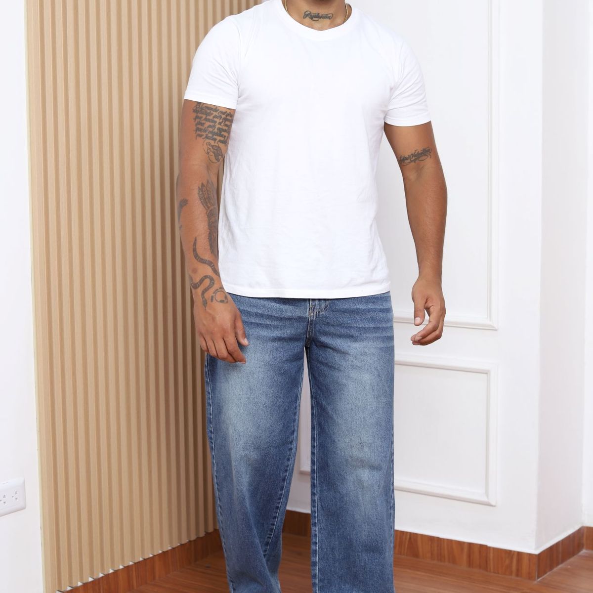 QH - PANTALÓN BAGGY LAVADO OXIDO PARA HOMBRE