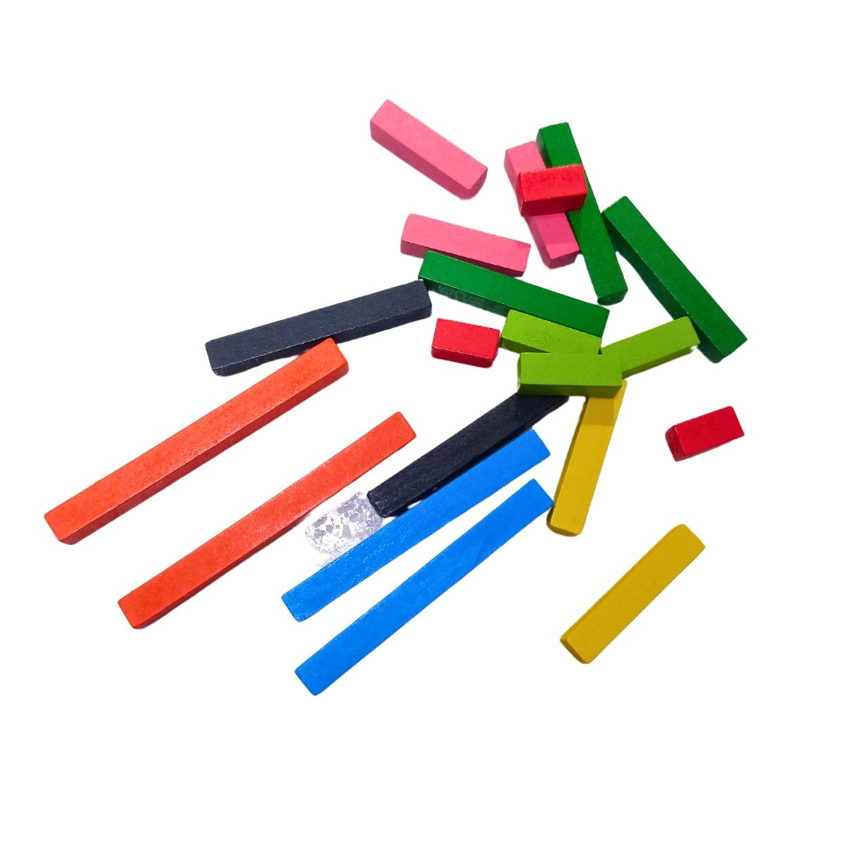 GENERICO - Juego Didactico Regletas de Madera 136 Piezas Matematicas
