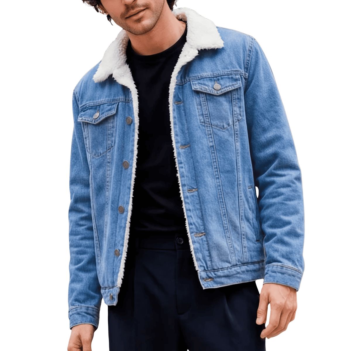 ELEMENT SPECIAL EDITION - Casaca Jean con Peluche Interior  Estilo Urbano Premium