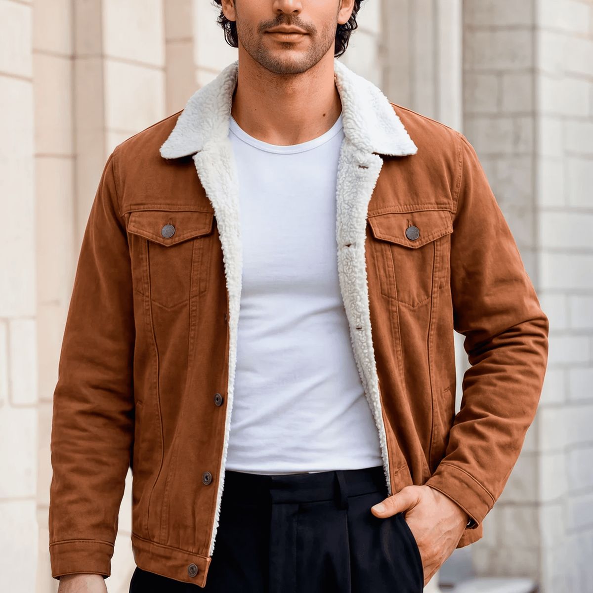 ELEMENT SPECIAL EDITION - Casaca Jean con Peluche Interior  Estilo Urbano Premium