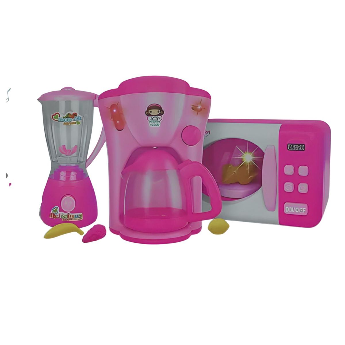 OEM - Set De Cocina Licuadora Horno y Cafetera con Luces y Sonidos