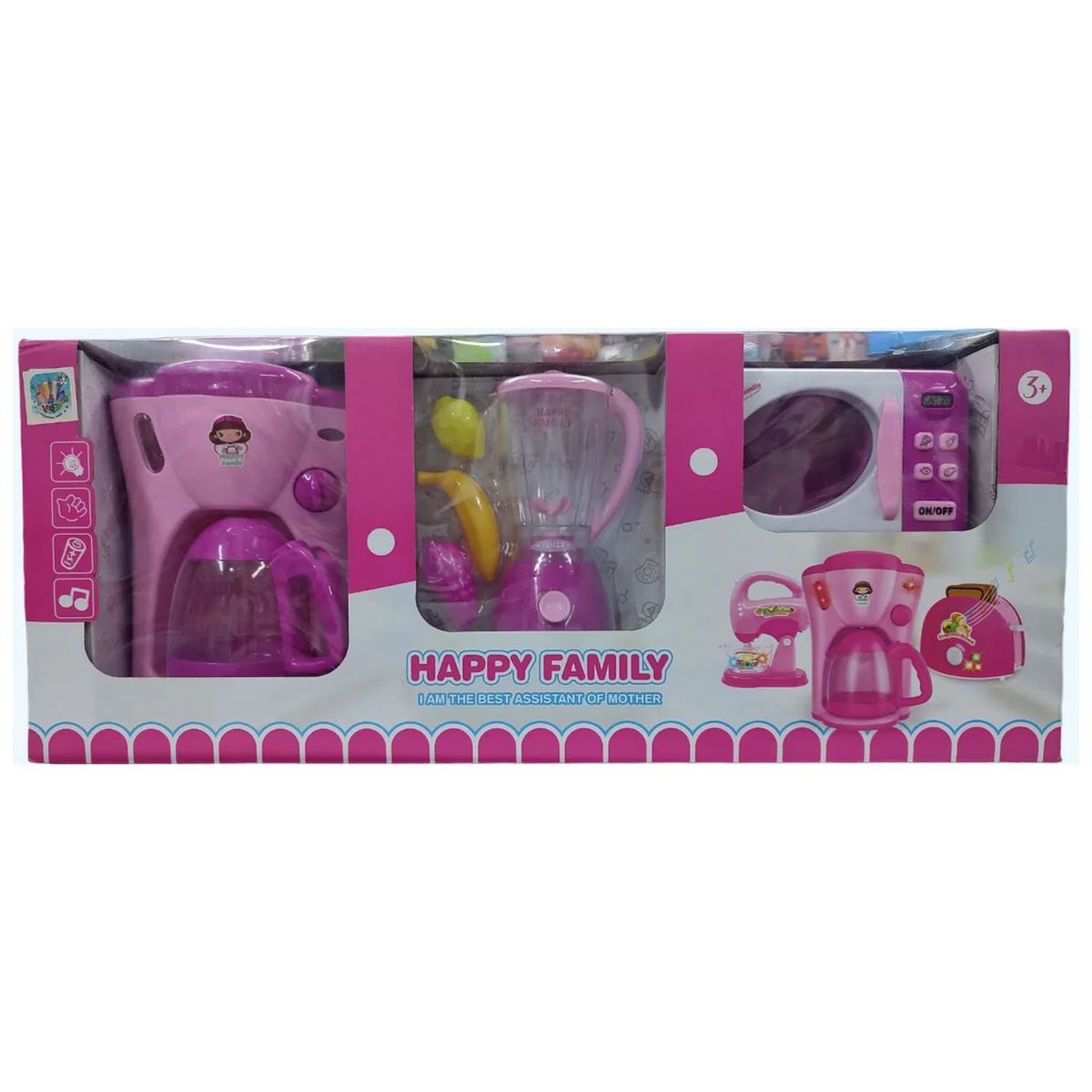 OEM - Set De Cocina Licuadora Horno y Cafetera con Luces y Sonidos