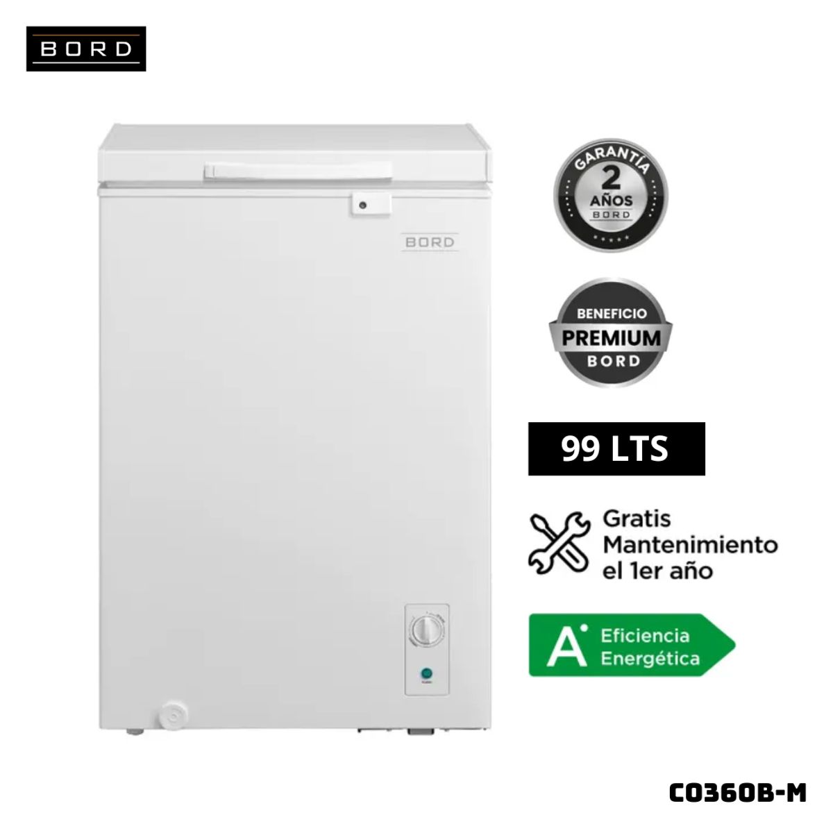 BORD - CONGELADOR BORD 99 L BLANCO - CO99BINV-M