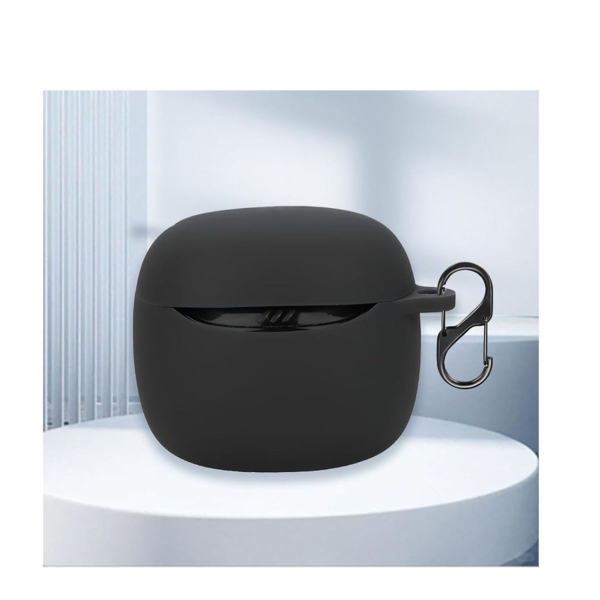 GENERICO - Funda Case De Silicona Para Audífonos JBL Tune Flex 2 Negro