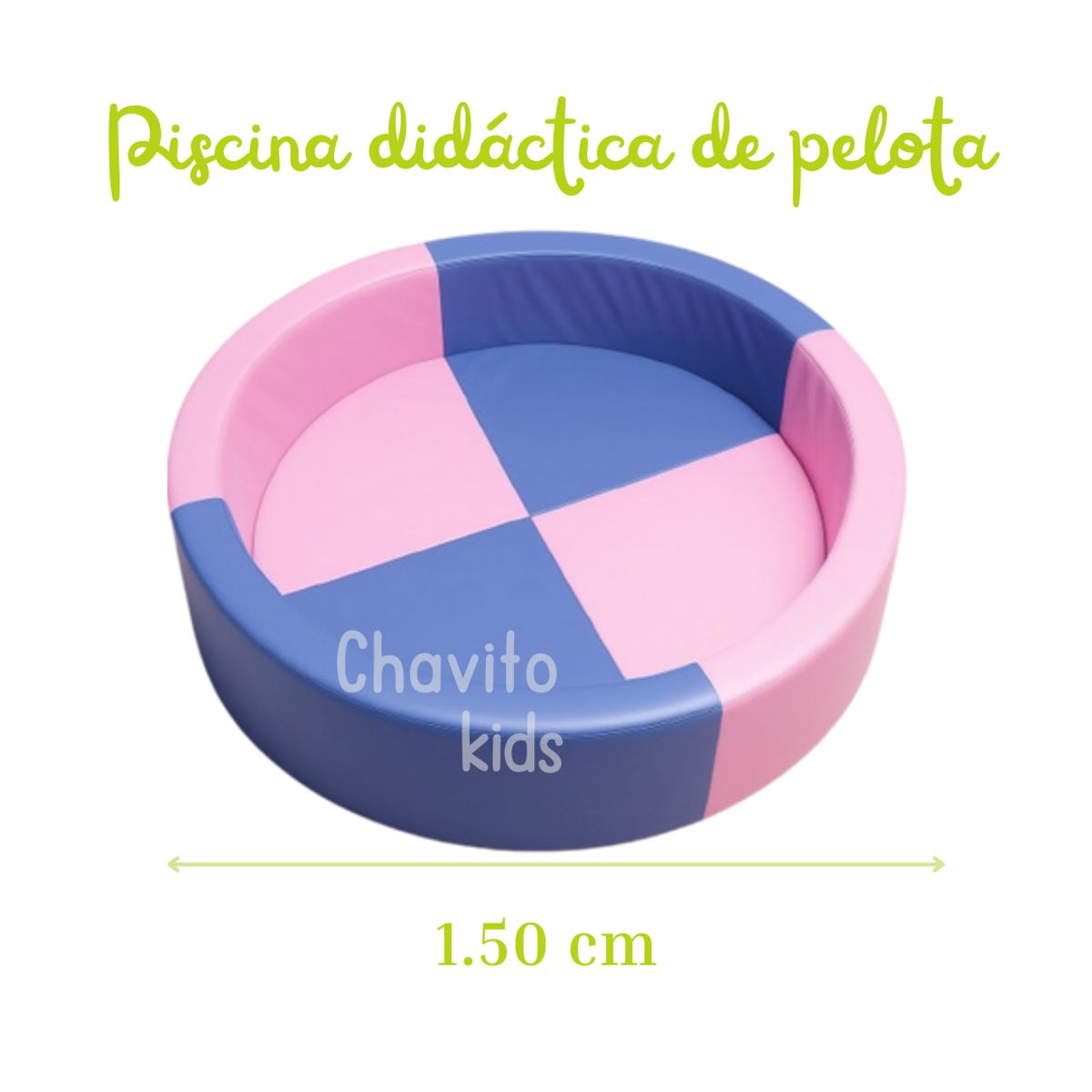 GENERICO - PISCINA DE PELOTAS PARA BEBES Y NIÑOS 150x33 CM CPELOTAS INCLUIDAS