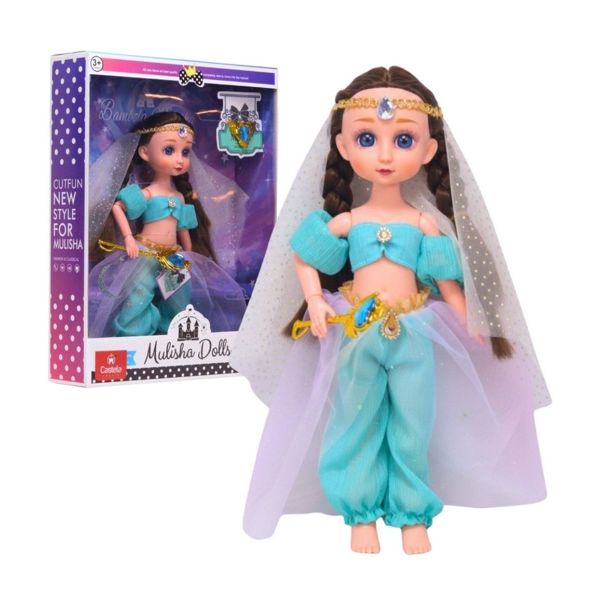 GENERICO - Muñeca Articulable Fashion Mulisha Princesa Oriental