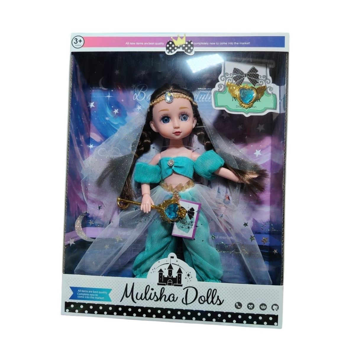 GENERICO - Muñeca Articulable Fashion Mulisha Princesa Oriental