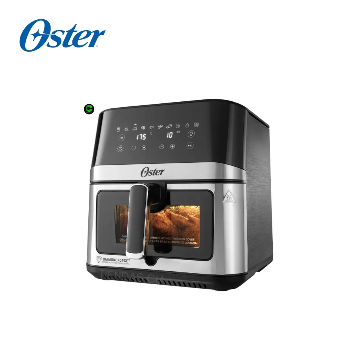 OSTER - Oster® Freidora de Aire Digital, Recubrimiento DiamondForce, 7.5L  CKSTAF75WDSSDF