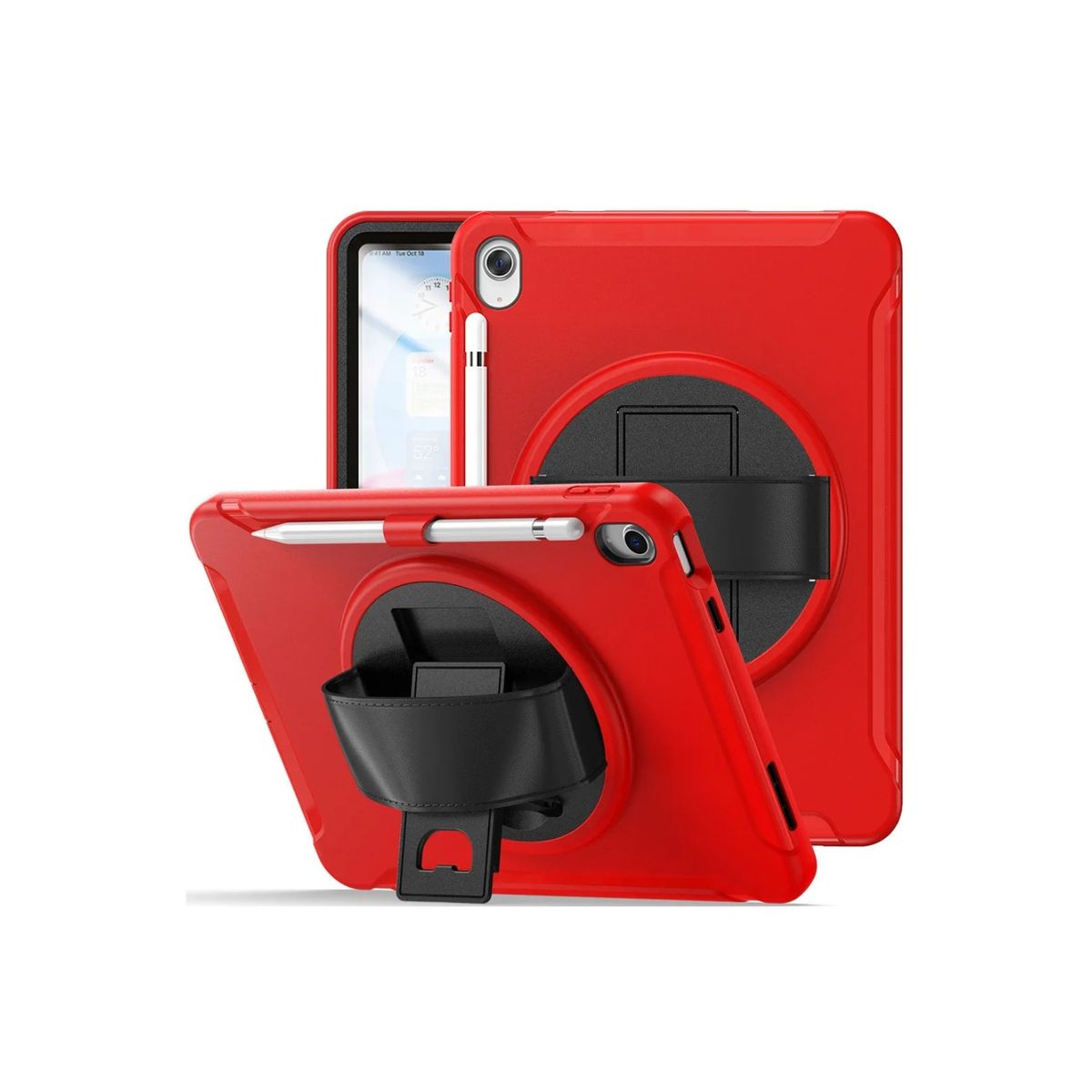 GENERICO - FUNDA ARMOR PARA TABLET IPAD 10TH GEN 109 ROJO