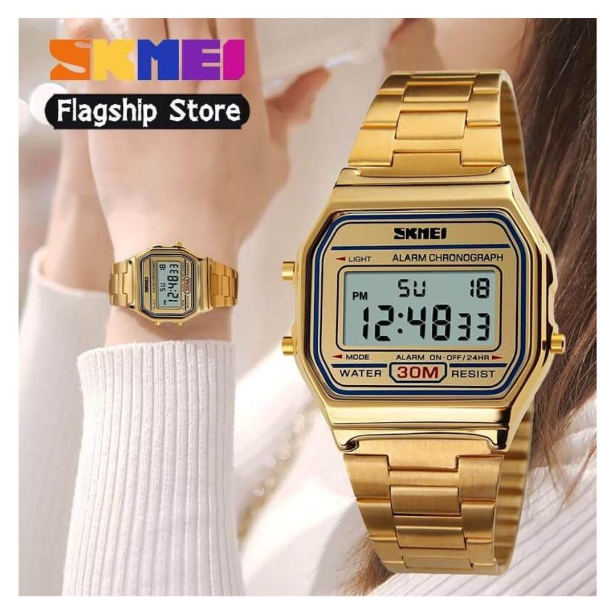 SKMEI - Reloj Skmei Stainless Steel Digital