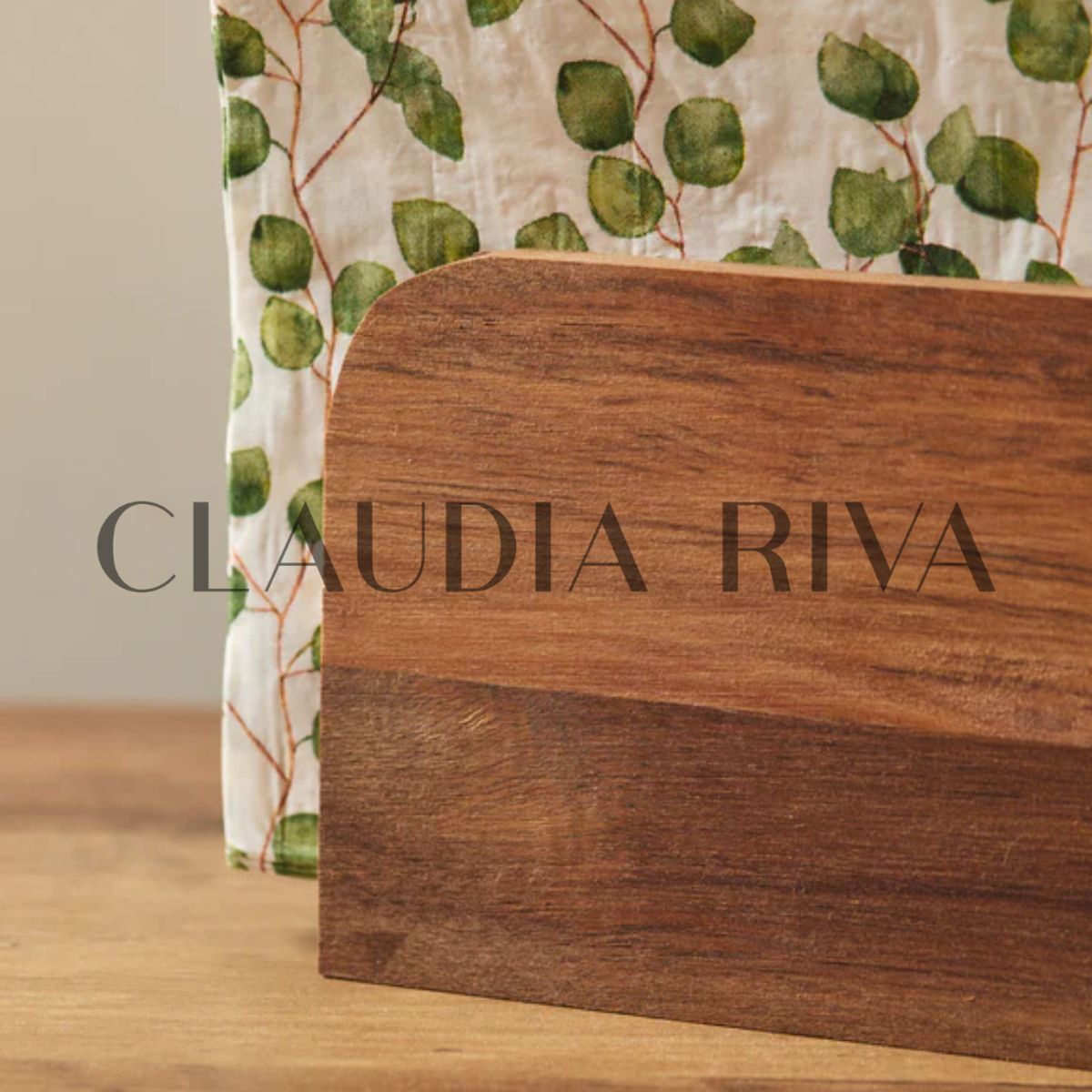 CLAUDIA RIVA HOME - Servilletero Madera Acacia Curvas