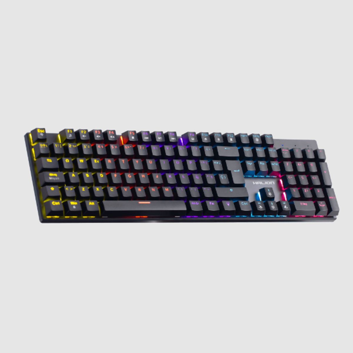 HALION - Teclado Mecanico Gamer HALION COMANCHE 105 KM203 Switch Rojo