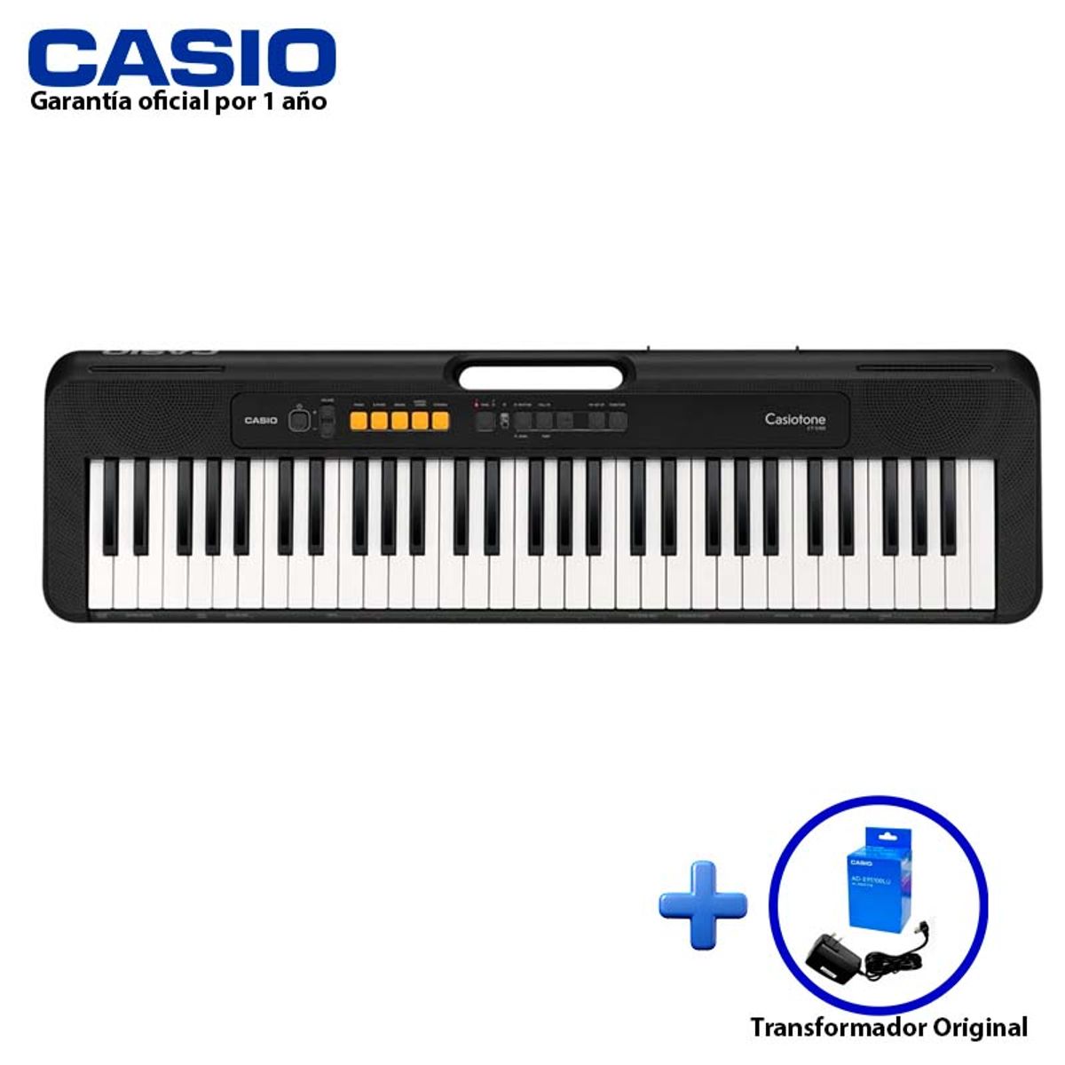 CASIO - Teclado de 61 teclas Casio CT-S100 C2 - Mas adaptador Casio