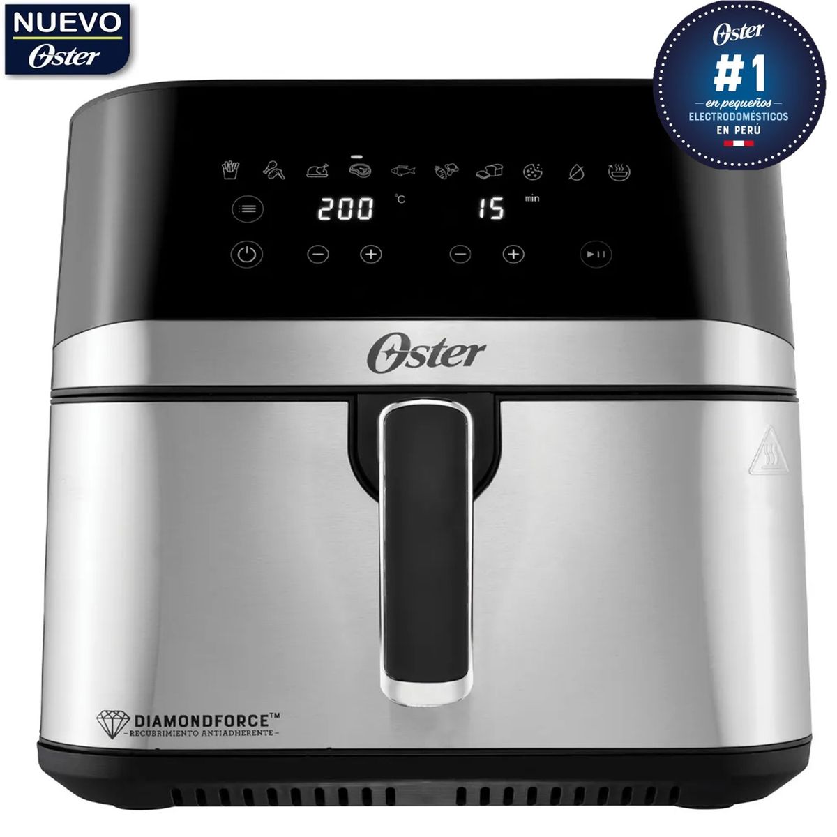 OSTER - Freidora de Aire Digital Oster 7.5 Lts Recubrimiento DiamondForce