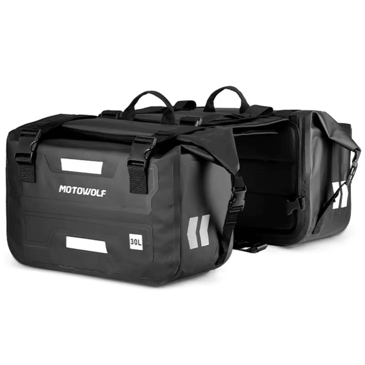 MOTOWOLF - ALFORJAS LATERALES MOTOWOLF 30 LITROS MDL0720 NEGRO