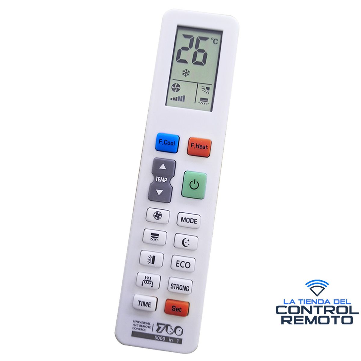 GENERICO - Control Remoto Universal Para Aire Acondicionado Coldpoint Electrolux