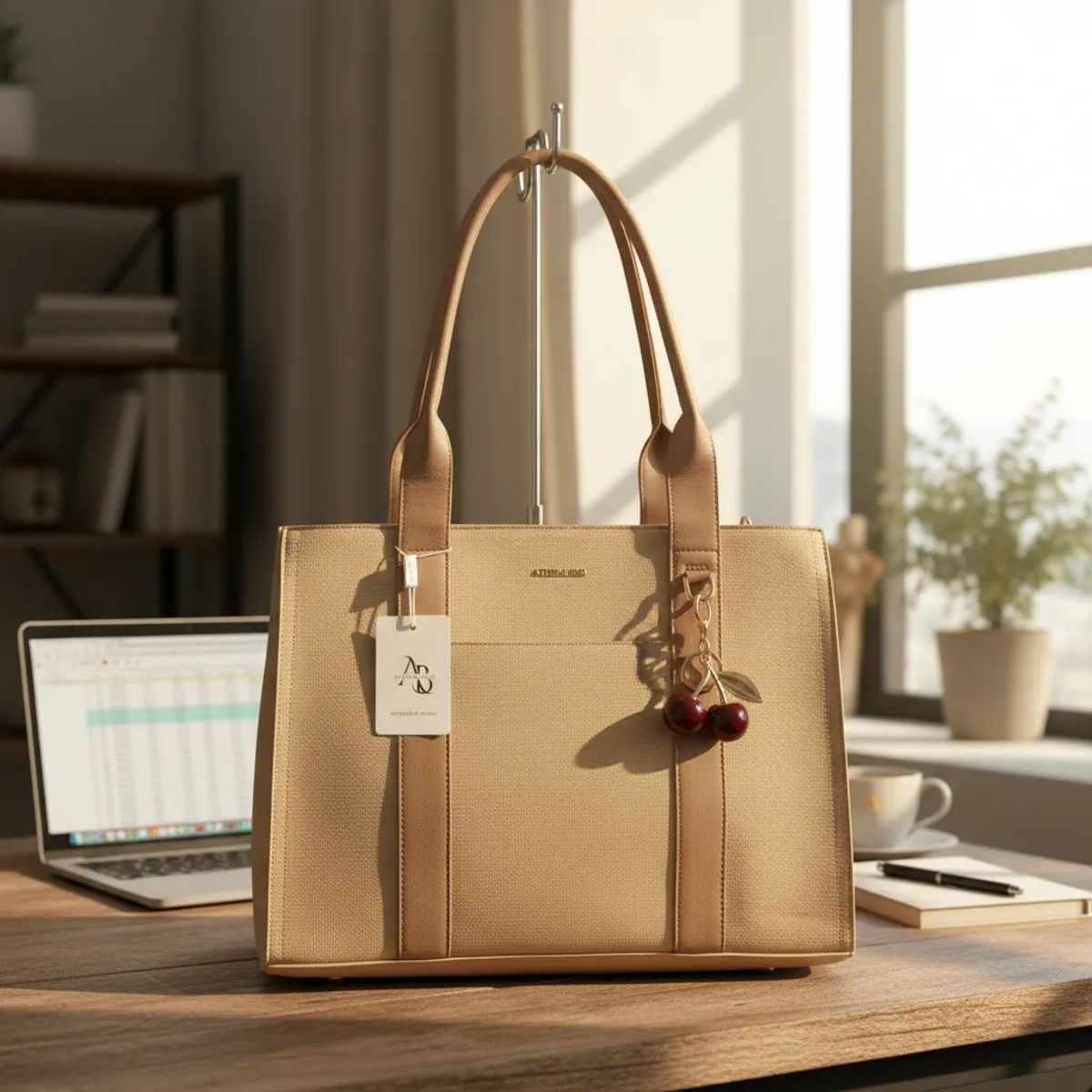 GENERICO - Cartera portalaptop Athena Bag -2 piezas text