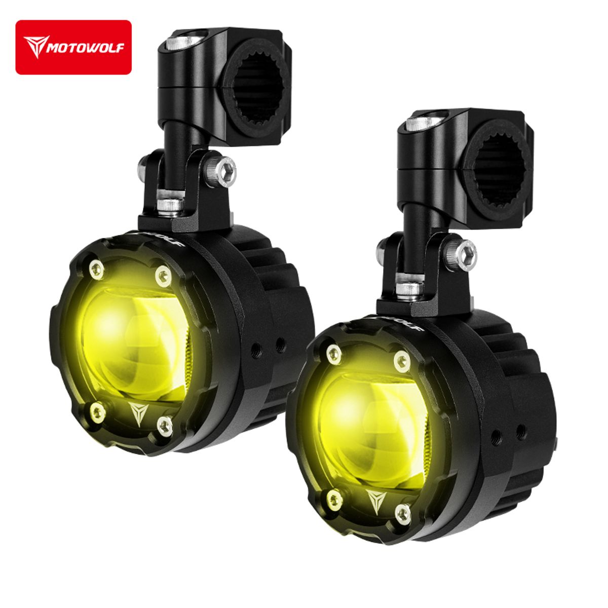 MOTOWOLF - LUCES EXPLORADORAS 76W ALTA GAMA MOTOWOLF MDL5006-B