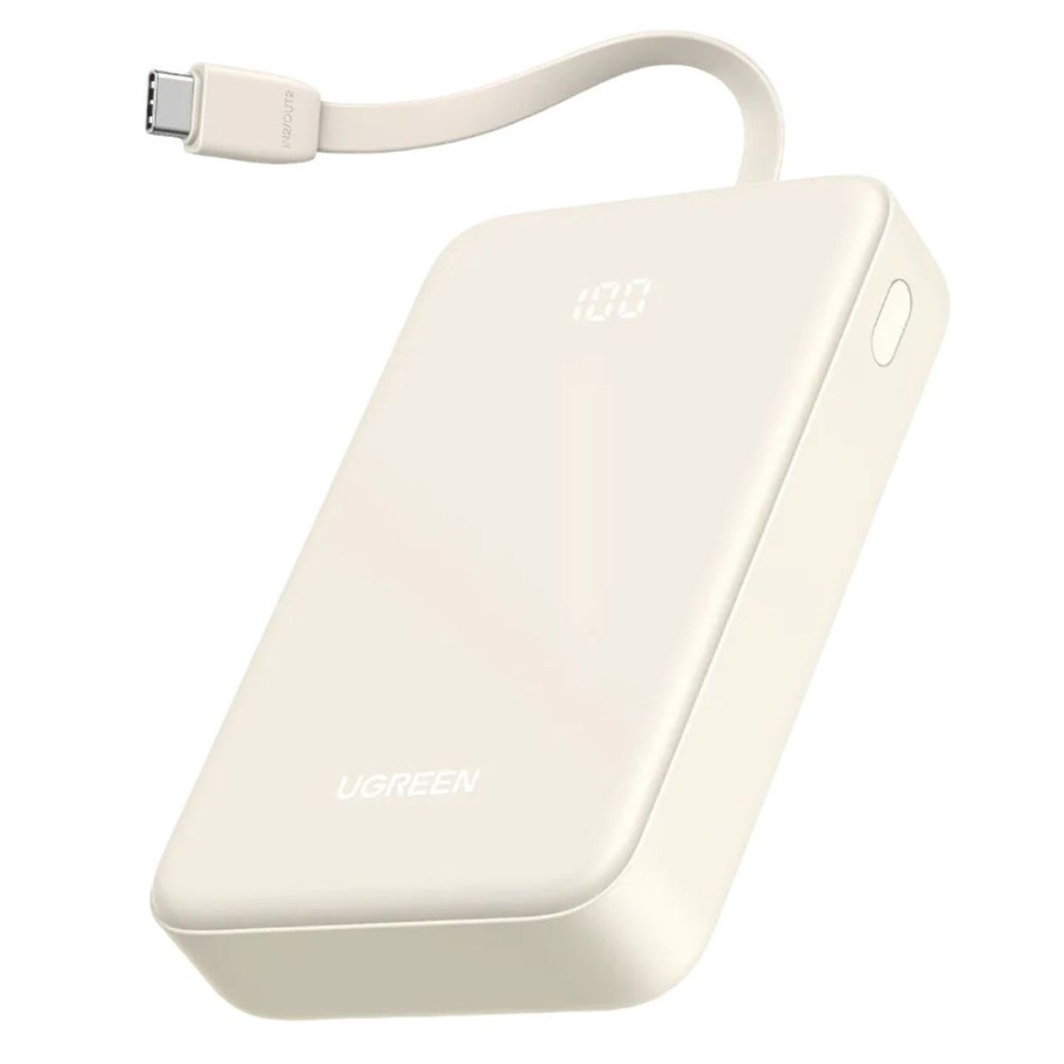 UGREEN - Power Bank 20000mAh 30W USB-A USB-C Cable Integrado Ugreen PB521 - 45207