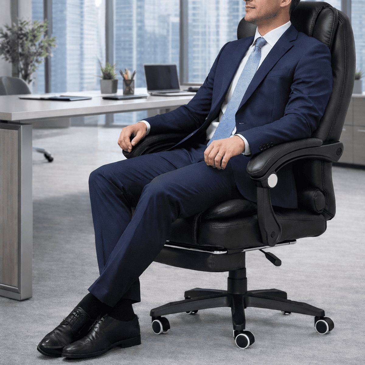 GENERICO - Sillón Gerencial Ergonómico Ejecutivo Pro 7D con Vibromasaje