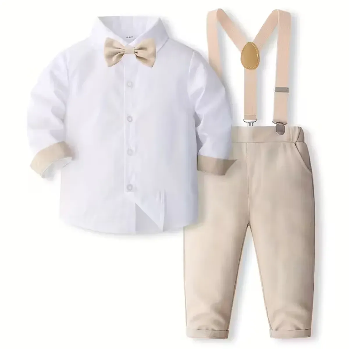 GENERICO - Traje Terno de Niño bebe - Pantalon+ Camisa +Corbata+Tirante