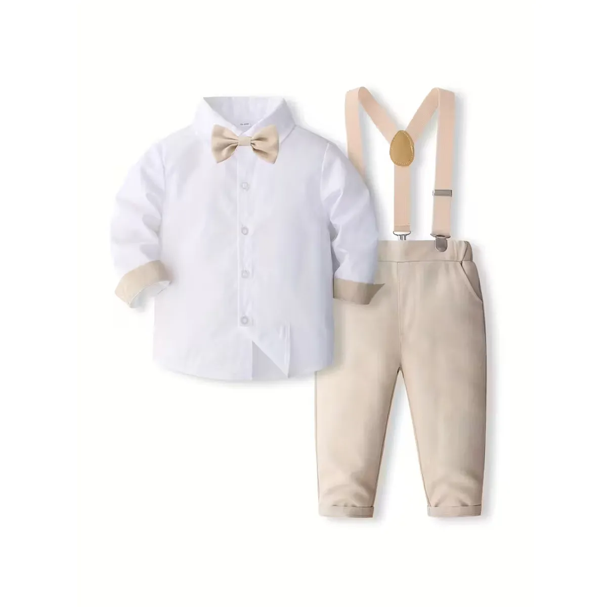 GENERICO - Traje Terno de Niño bebe - Pantalon+ Camisa +Corbata+Tirante