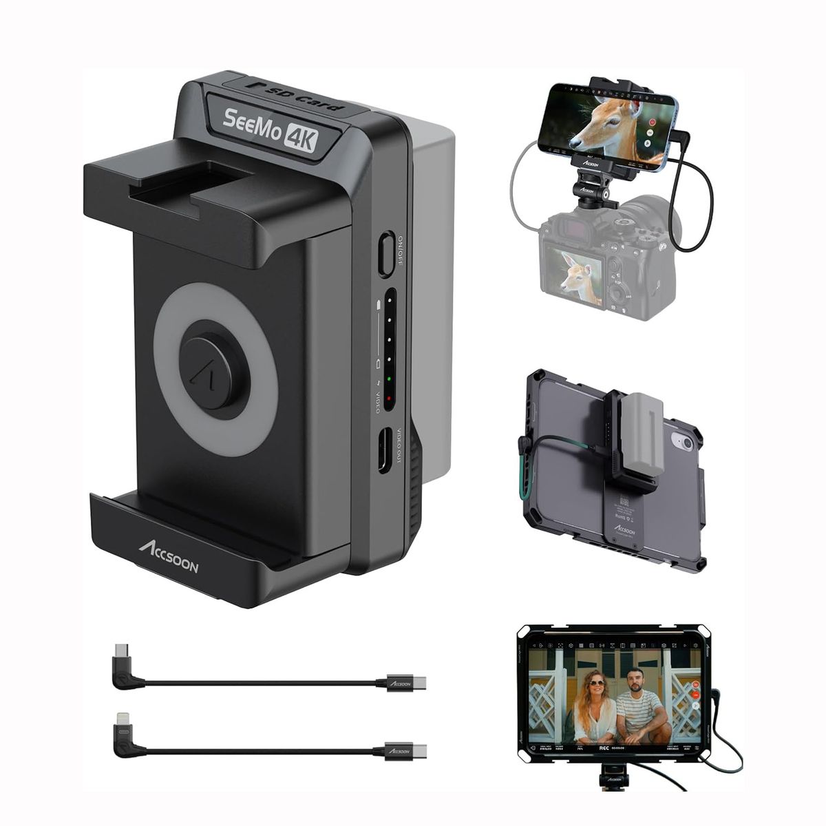 GENERICO - ACCSOON SeeMo 4K Transmisor de Video Inalámbrico para iPhone & iPad