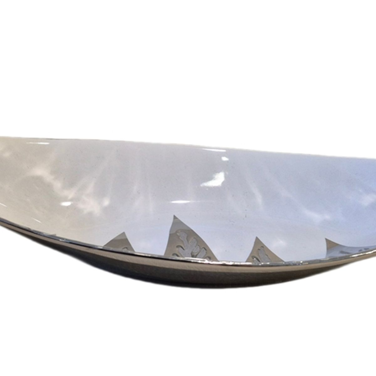 Centro de Mesa Decorativo Plateado Estilo Moderno - Adorno Elegante para Sala Regalo Ideal, marca GENERICO - Foto Principal