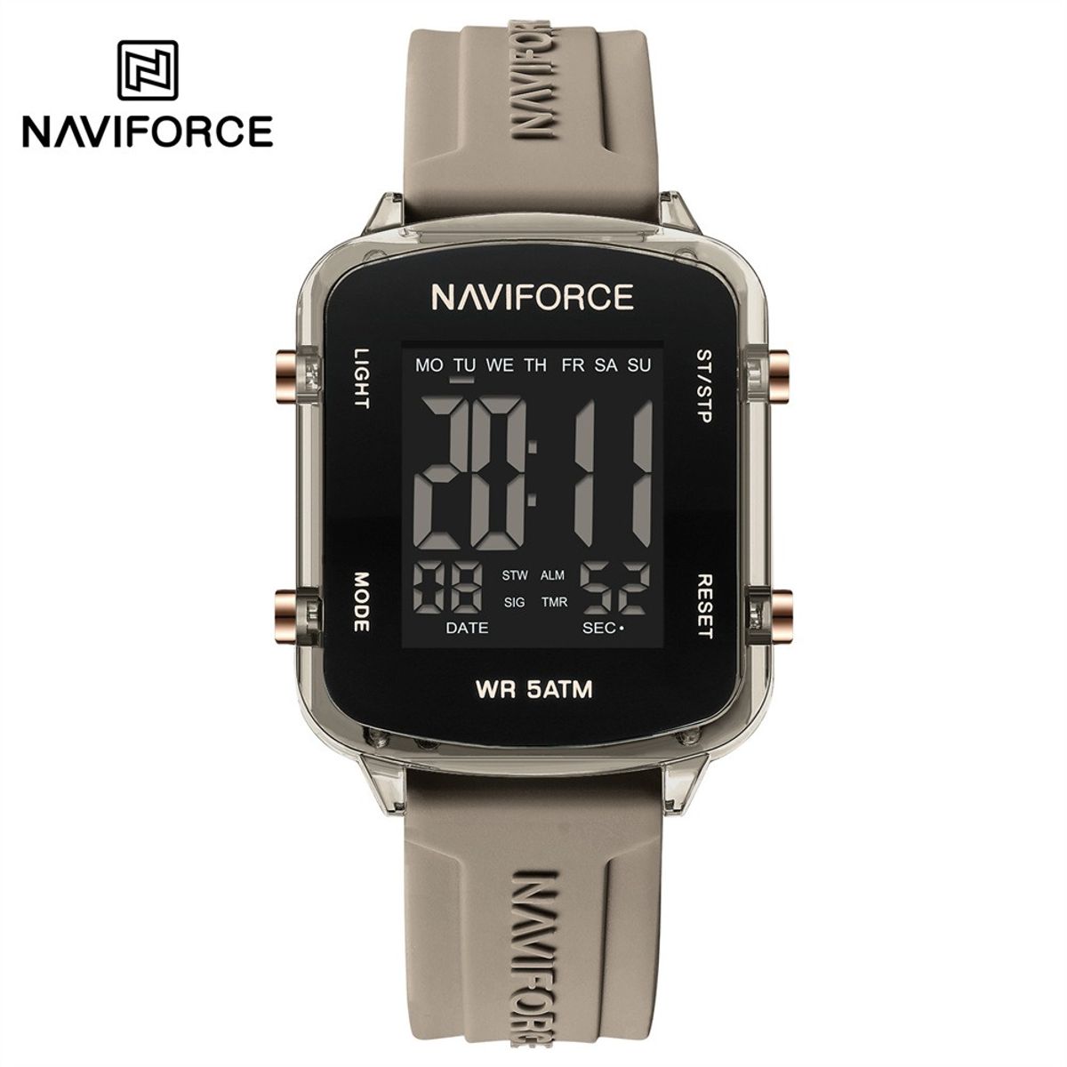 NAVIFORCE - RELOJ JUVENIIL MODERNO PARA DAMA NAVIFORCE 7120 GRIS