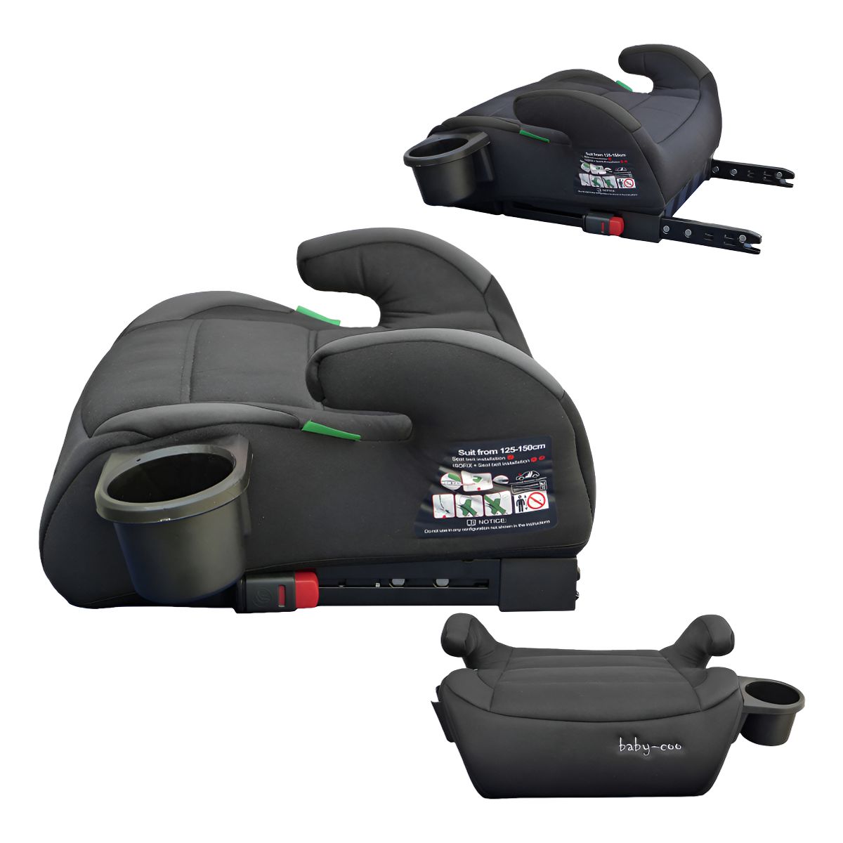 U BUY - Silla Auto Alzador Black