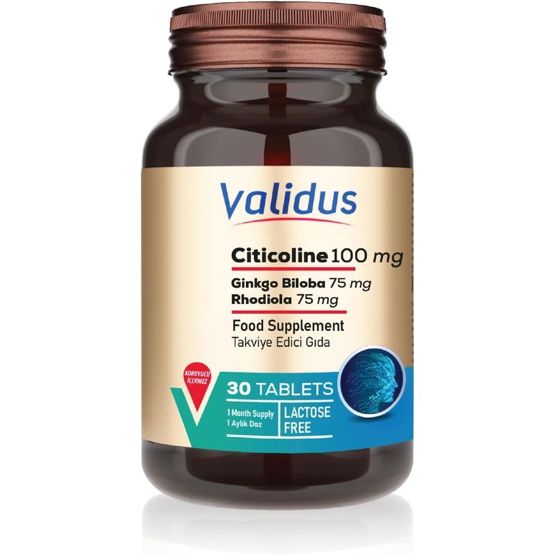 GENERICO - Citicolina en tabletas Validus Citicoline 100 mg